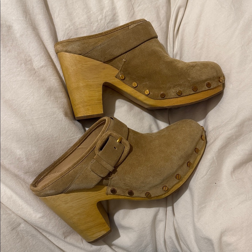 Veronica Beard Suede Clogs - Picture 7 of 9